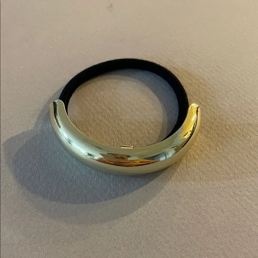 Gold Crescent Hair Tie N1336